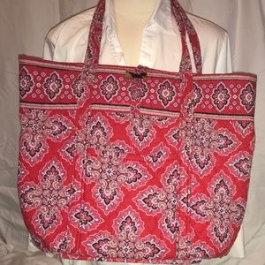 Red Vera Bradley Tote Bag